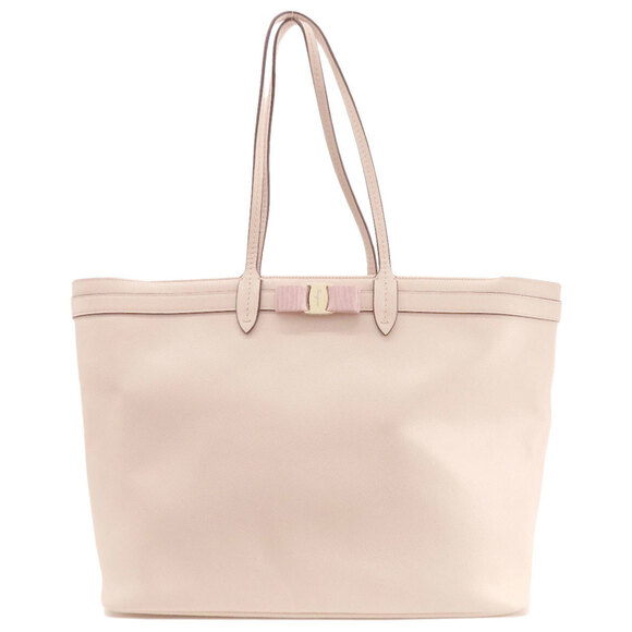 Salvatore Ferragamo Handbags - SALVATORE FERRAGAMO Vara Ribbon Leather Tote Bag
